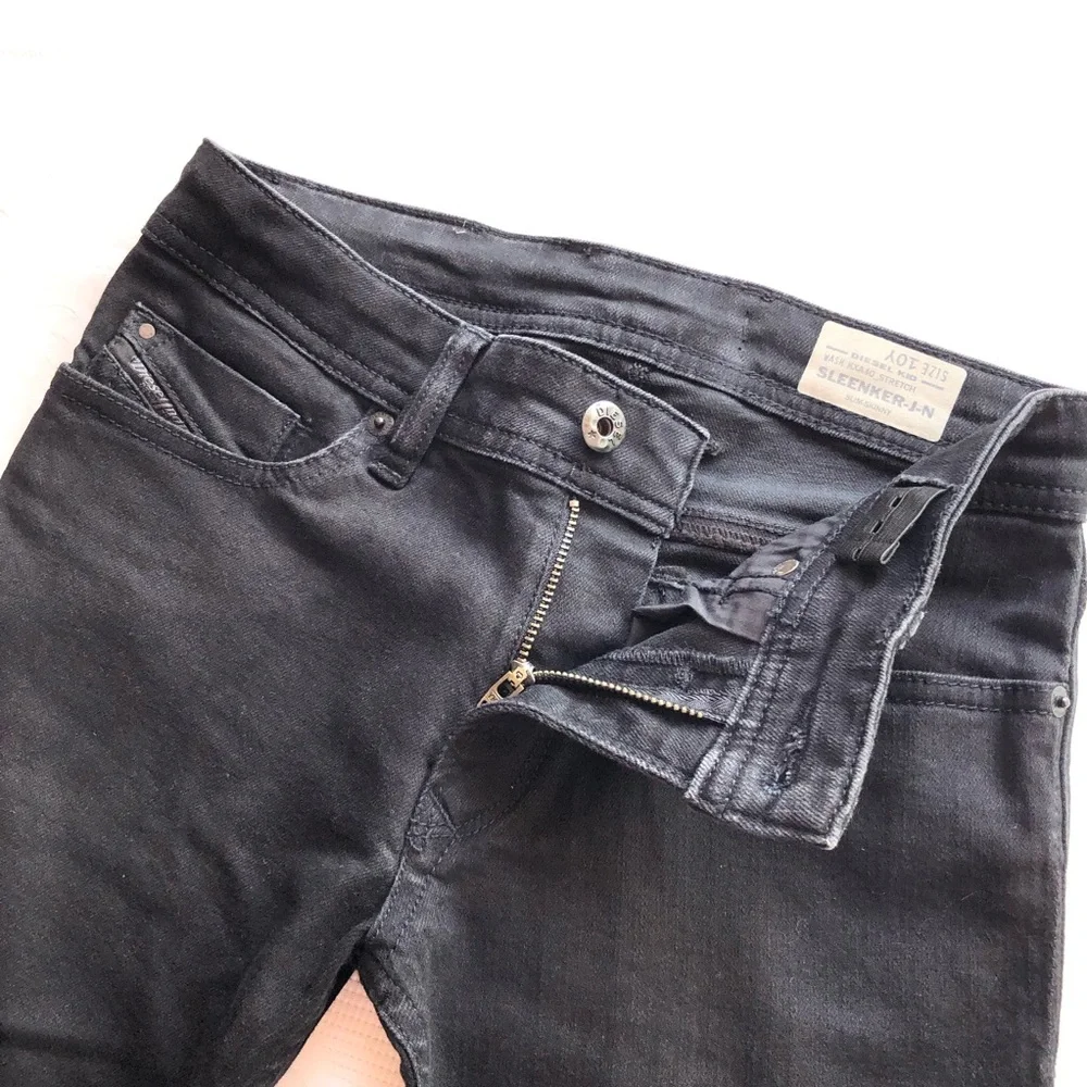 Diesel Industry Sleenker-J-N Slim Black Denim Jeans Pants Boys Kids Size 10Y